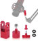 Adaptador de Montaje de Micrófono de Metal, Incluye Adaptador de Tornillo de 3/8 o 1/4 para Soporte de Micrófono Hyperx Quadcast y Accesorio de Repuesto de Brazo Articulado (Rojo)