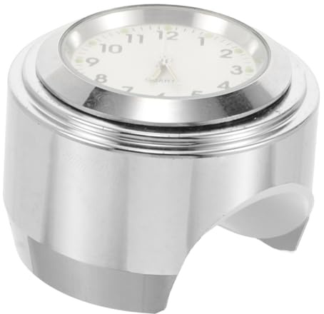 Amosfun Horloge De Guidon Étanche Tableau De Bord Horloge Personnalisée Jauge De Température Réveil