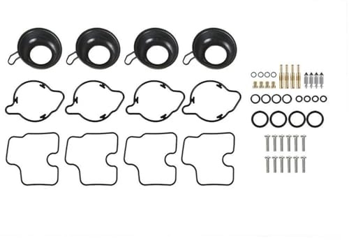 HZBHD Kit De Réparation Carburateur Moto pour H&Onda pour CBR600F4 1999-2000 Pièces De Rechange, Diaphragme À Dépression, Joints De Pointeau Carburateurs Réparation Kit