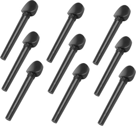 WEKADRIN Oud Stimmwirbel aus Synthetischem Material 12 Stück Schwarze mit Stabilem Gebrauch und Glatter Oberfläche Praktisches Zubehör für Oud Musikinstrument