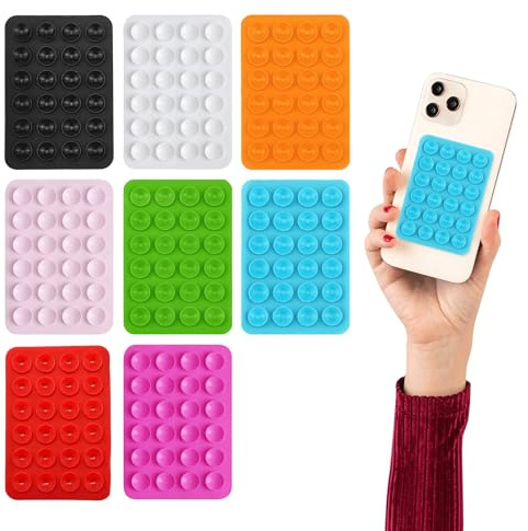 8Pcs Phone Suction Pad Double Sided Silicone Suction Phone Case