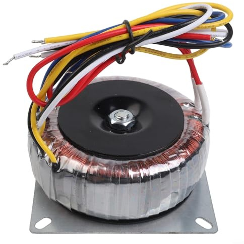 Transformador toroidal de 200 W de doble salida AC12V AC28V Fuente de alimentación para aplicaciones de audio frontal y trasera con tamaño compacto de 100 mm y construcción robusta (110 V)