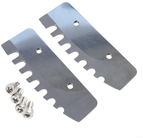 2 lame di ricambio da 20,3 cm per strumento a coclea per ghiaccio, lame filettate in acciaio inossidabile con geometria ottimizzata del bordo per migliorare la velocità di scalpellatura del ghiaccio e