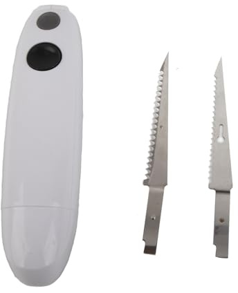 SIXRUN Elektrisches Akku-Messer, Leistungsstarke Edelstahlklingen für Fleisch, Obst, Gemüse, Küchenwerkzeug für die Hausmannskost