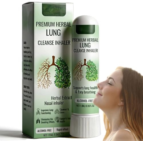Portable Lung Cleanse Inhaler & Nasal Stick for Easy Breathing, Refreshing Respiratory Support - Essential Portable Inhaler