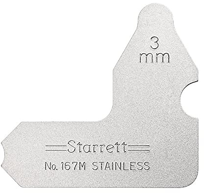 Starrett 167M-3 3.0MM Individual Radius Gauge 3mm Radius Gauge