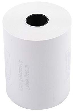 Exacompta 40915E Packung (mit 5 Kassenrollen, 1-lagig thermisch, hohe Auflösung, ideal für Kartenzahlung, 55g/qm, Breite: 57mm, Durchmesser Kern: 12mm, Länge: 24m) 1er Pack (1 x 5 Stück) weiß