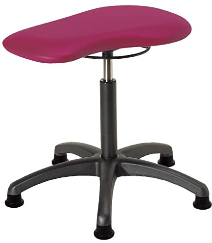 Sport-Tec Therapiehocker Standard mit Polster und Gleitern, Praxishocker, Rollhocker
