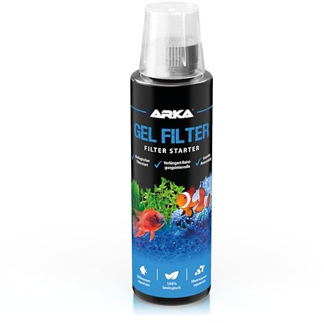 Filterbakterien Aquarium 236 ml - Gel Filter Bakterien für Filterstart | Filterstartbakterien, Gelform, schneller Filterstart, stabile Nitrifikation, gegen Mulm Ammonium Nitrit, Süßwasser Meerwasser