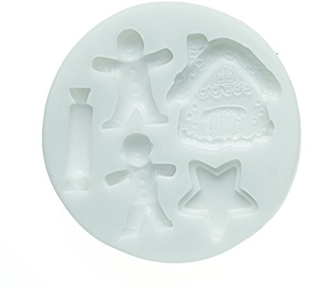 Silikomart | Moule en Silicone pour Pâte à Sucre CHRISTMAS, 72 x 72 x 13 mm | Décorations Gâteau, Thème Prince