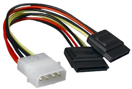 LINK Accessori Marca Modello CAVO Splitter 1 X MOLEX MASCHIO - 2 X SATA Femmina CM 15
