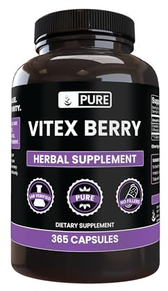 Pure Original Ingredients Vitex Berry (Chasteberry) (365 Capsules) No Magnesium Or Rice Fillers, Always Pure, Lab Verified