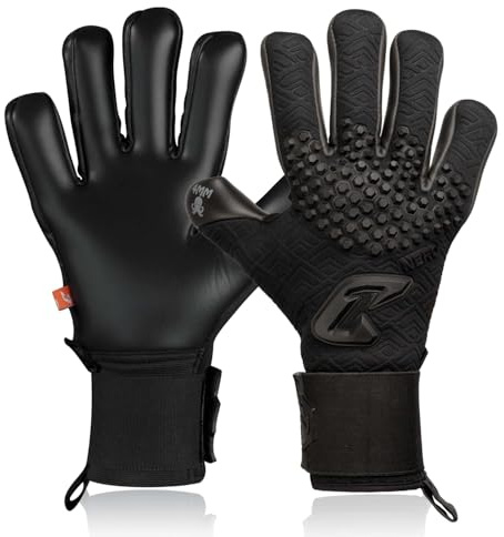 CATCH&KEEP Artico & Nero Torwarthandschuhe | Profi Fußballhandschuhe | 4mm Octopus Grip für maximalen Halt bei jedem Wetter | I-Grip Technologie & dynamischer Negativschnitt