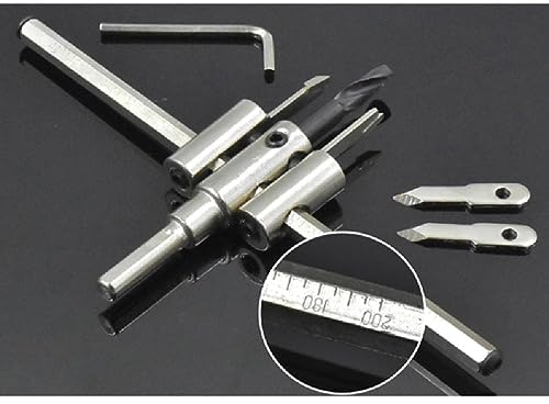 Handwerker Schule Unterricht 120mm/200mm/300mm Legierung Kreis Lochschneider Set Metall Lochsäge Bohrer Werkzeuge Für Holzbearbeitung Einstellbare Holzbearbeitung Lochöffner Langlebige Holzarbeit