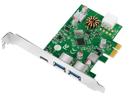 LogiLink PCI Express Karte USB 3.2 (Gen1) Mit 1x USB-C (Power Delivery 3.0) & 2X A