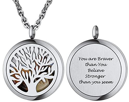 PROSTEEL Collana Personalizzata con Foto e Incisione Gratuita in Acciaio Inossidabile Albero della Vita/Nodo Celtico con Confezione Regalo