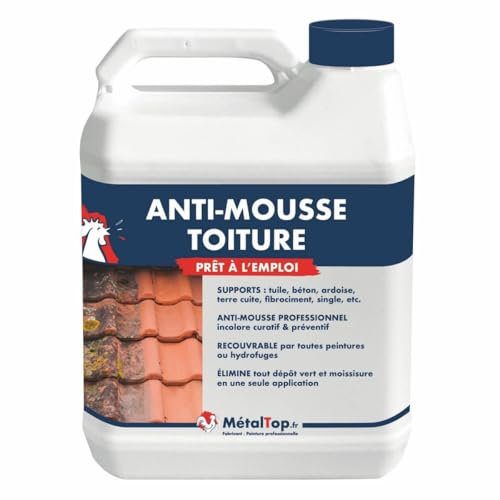 Metaltop - Antimousse Toiture - IIncolore - RAL Incolore - Pot 20 L
