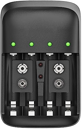 XCell BC-X500 Chargeur de piles rondes NiMH 6LR61 (9 V), LR03 (AAA), LR6 (AA)