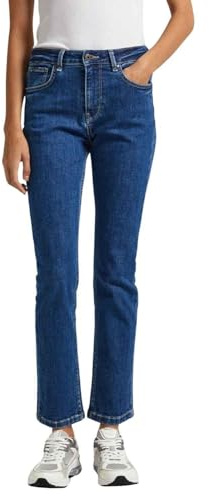 Pepe Jeans Jeans Droits Hw, Bleu (Denim-GX7), 25W / 30L Femme