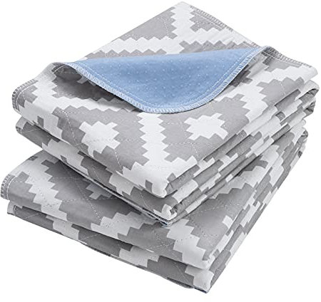 OUTCREATOR® Confezione da 2 protezioni per materasso per incontinenza, antiscivolo, impermeabili (193 x 86,4 cm), per bambini, adulti, animali domestici, lavabili in lavatrice, assorbenza e bordo a