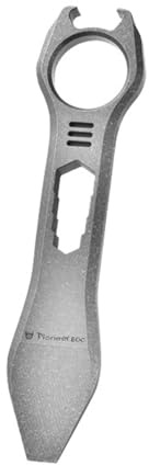 Hamans Titanium EDC Pry Bar Multi Tool Bottle Opener Nail Puller Crowbar Wrench Screwdriver Compact Size EDC Multi Tool, QG-01