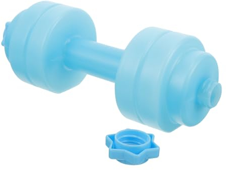Parliky Dumbbell Shape Water Bottle Large Capacity Sports Bottle Pet Material Fitness Water Holder