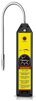 Détecteur de gaz naturel Détecteur de fuite de réfrigérant Détecteur de fuite d'halogène Climatiseur R22 R410A R134A R1234YF Testeur de gaz HCFC Outil de détection pour la maison et le camping-car(Wit