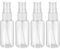 Giantree 4 Stück 30ml Sprühflasche, Klein Leer Sprühflaschen Transparente Sprayflasche Feinen Nebel Tragbares Zerstäuber Sprayflasche Reise Zerstäuber für Wasser Alkohol Ätherisches Öle Parfüm(30ml)