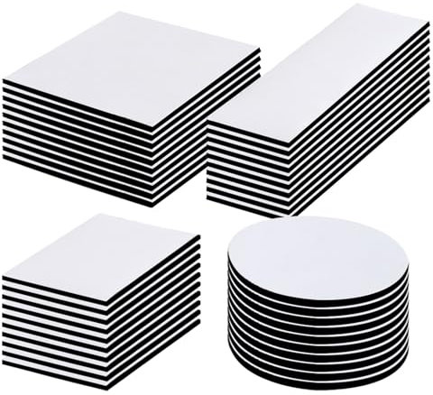 EPLZON 40 Pièces Scratch Autocollant Double Face, Bande Adhésif Puissant Scratch Double Face, pour Ménage, tissu, mur, sol, porte, Bricolage, Cadre Photos Et L'Artisanat