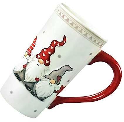 PHENOFICE Tasse Mit Großem Fassungsvermögen Keramiktasse Hitzebeständig Entzückende Tasse Mit Weihnachtsmuster Für Jungen Und Mädchen