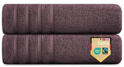 B!HOME 2er Set Premium Saunatücher [100% Baumwolle] 90x200 cm, Bordeaux/rot | große XXL Saunahandtücher Weich, Saugstark & Pflegeleicht / Badetuch Perfekt für Bad, Strand & Reisen / Damen & Herren