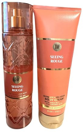 Bath and Body Fine Fragrance Mist (Seeing Rouge Mist and Cream Set)