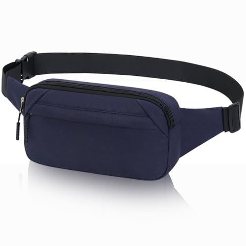Bauchtasche Hüfttasche Herren Damen Klein Gürteltasche Sport Bum Hip Bag Männer Frauen Waist Fanny Pack für Reise Wandern Hundetraining Outdoor (Blau)