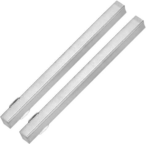 M METERXITY 2-Pack Door Knob Spindle 3.94 x 0.31 in Iron, Silver Tone | Square, Replacement, Handle, Parts, Mortise Type, Lock, 100 x 8 mm, for Most Mortise Type Lock