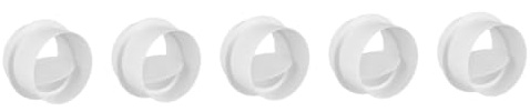 Unomor 5pcs Check Valve Replacement Ventilation Pipe Accessory Kitchen Ventilation Opening Sturdy Material Easy to Clean