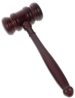 Holz Richterhammer für Kinder, Auktionshammer | Glatt Geschliffene Kanten, Sorgfältige Verarbeitung, zur Hand Auge Koordination, 1 Stück