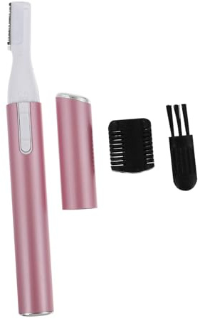 SAFIGLE Elektrorasierer und Elektrischer Augenbrauentrimmer in Rosa aus Aluminium Abs und Edelstahl Kabellos Wiederaufladbar mit Schneideköpfen Geeignet für Männer und Frauen