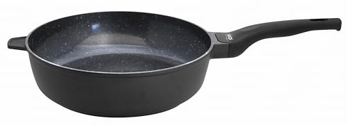 ELO Schmorpfanne Siloncast 24 cm, Aluguss - Induktion, antihaft, Schwarz | mit Gegengriff, kratzfeste ELODUR® Professional Antihaftversiegelung, Soft-Touch Stiel, spülmaschinengeeignet