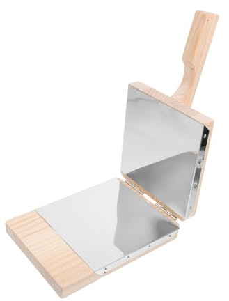 MOLUCKFU Molde Empanadillas de Madera para Hacer Masa y Envoltorios, Prensa de Madera Manual Adecuado para Preparar Empanadillas y Accesorios Hogar