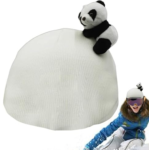 Panda Helmüberzüge – Isolierter Ski- und Snowboard-Schild, dicke Motorrad-Kopfbedeckung, Kinder-Kälteschutz, Wintersportzubehör, Snowboarden, Skateboarden, Motorradfahren