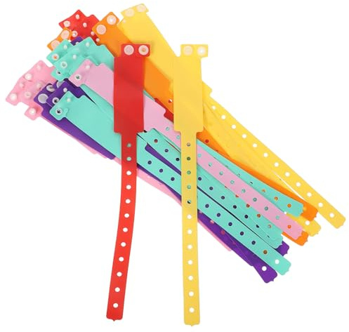 Generisch Wasserdichte Pvc armbänder Verstellbare Weiche Event Wristbands mit Handschriftlicher Id für Krankenhäuser Bars Festivals Vielseitig und Langlebig Geeignet für Großveranstaltungen