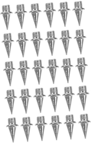 BESPORTBLE 30 Piezas Clavos para Zapatos de Acero Resistente de Puntas para Atletismo Mejora de Tracción y Velocidad para Correr Pista y Campo