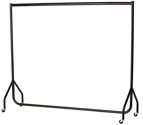 The Shopfitting Shop Heavy Duty Clothes Rail Garment Rail 6ft Long x 5ft High Metal Storage Hanging Rack