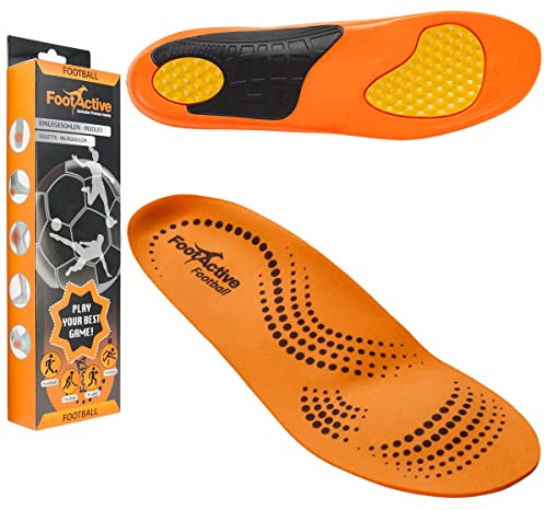 FootActive Football Insole - S - 5/6.5 UK Orange
