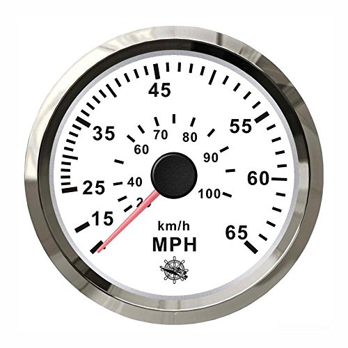 Osculati Pitot Geschwindigkeitsmesser 0-35 MPH weiß/poliert