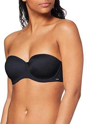 Huber Balconette BH Body Couture Bandeau BH, Svart (svart 7664), 75C