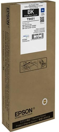 Epson EP64534 Original WF-C5xxx Serie Tintenpatrone, Workforce Pro WF-C5210DW WF-C5290DW WF-C5710DWF WF-C5790DWF WF-C5710DWF WF-C5290DW WF-C5790DWF WF-C5290DW, (schwarz)