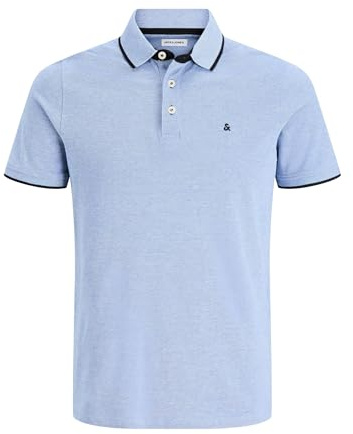 JACK & JONES herr Polotröja jjepaulos polo s noos, Ljus kobolt, XS