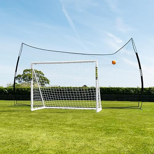 Pop-Up Stop That Ball™ Ball Stop Post System | Portable 10ft High Netting for Football, Rugby & Other Sports | Fast Assembly with Rust-Resistant Steel Frame (Available in 11ft to 50ft Lengths)