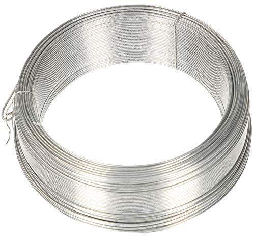 KOTARBAU® Filo da giardino, 1,2 mm, 100 m, filo per piante, filo per legare piante zincato, argento